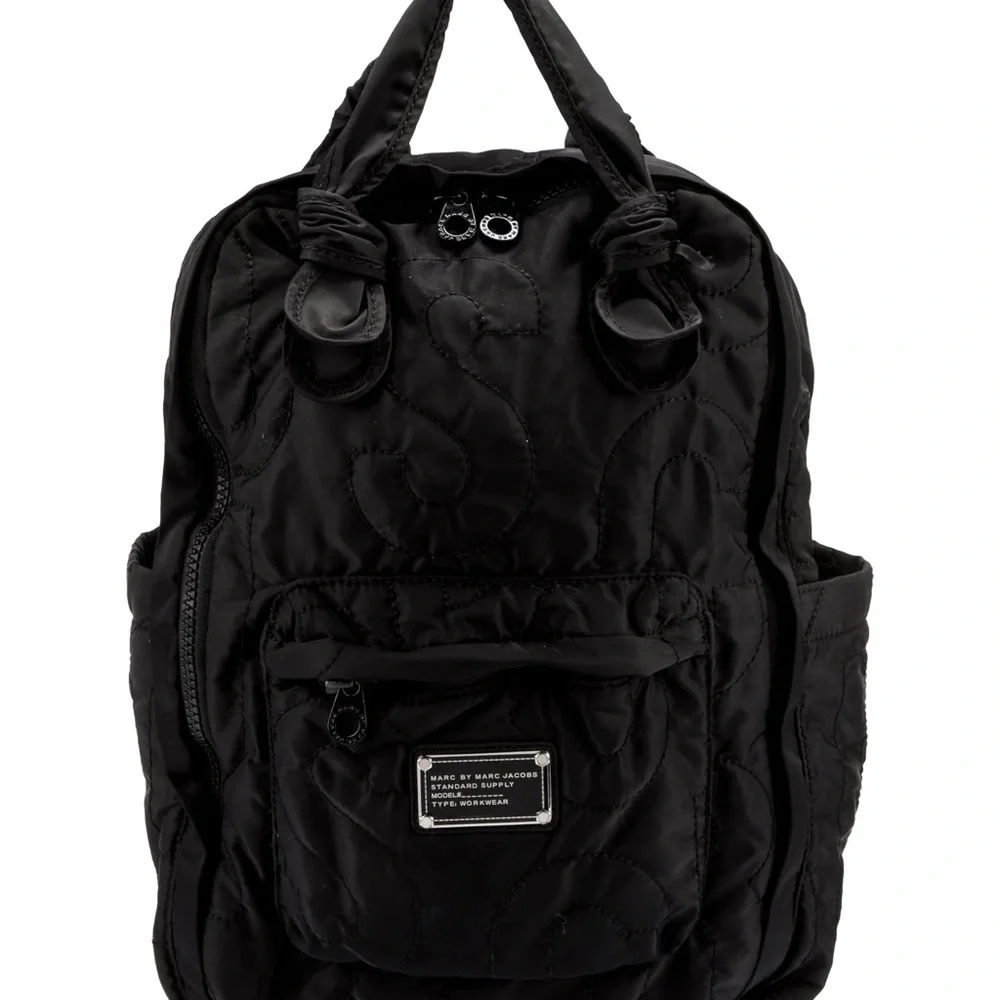 Marc by Marc Jacobs Black Quilted Nylon Backpack - Picture 2 of 6